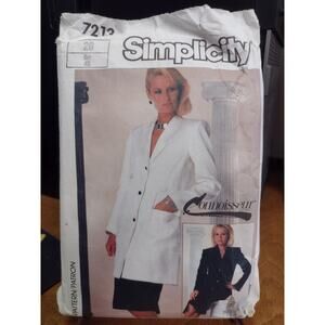 Vintage Simplicity Pattern 7213 Misses' Skirt &‎ Lined Dress or Jacket (1985)